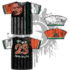 All The Way Live Designs Shamrock Flag Mens Full Dye Jersey