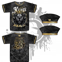 All The Way Live Designs Hit Kings Animal Series Mens Full Dye Jersey (Lion)