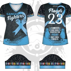 All The Way Live Designs Themes Cancer Fighters Women's Jersey