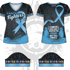 All The Way Live Designs Themes Cancer Fighters Women's Jersey