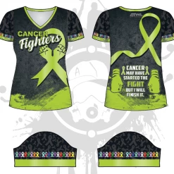 All The Way Live Designs Themes Cancer Fighters Women's Jersey