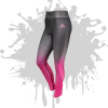 All The Way Live Designs LINEAR LEGGINGS GRAPHITE/NEON PINK