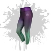 All The Way Live Designs LINEAR LEGGINGS PURPLE/MINT Women