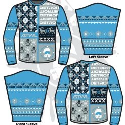 All The Way Live Designs Men Football ATWL Christmas Spirit Sweater-2