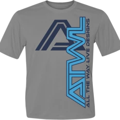 All The Way Live Designs Tron ATWL Vertical Grey Sub Dye Mens Jersey