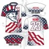 All The Way Live Designs Uncle Sam Full Dye Jersey Men