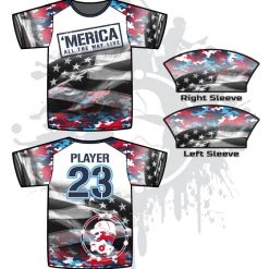 All The Way Live Designs 'MERICA Men's Full-Dye Jersey
