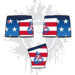 All The Way Live Designs Uncle Sam Women's Compression Shorts
