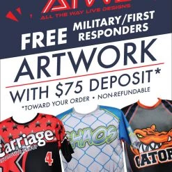 All The Way Live Designs Military/First Responders Full Dye Artwork Design Fee