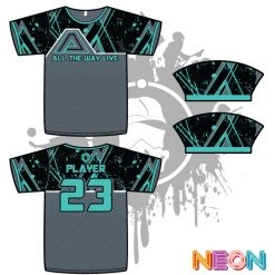 All The Way Live Designs Geometric Grunge Mens Full Dye Jerseys