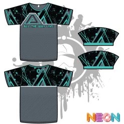 All The Way Live Designs Geometric Grunge Mens Full Dye Jerseys