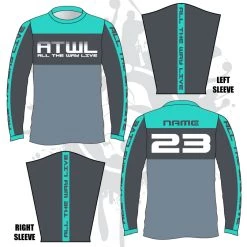 All The Way Live Designs Men Parallel Long Sleeve Jersey