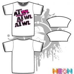 All The Way Live Designs Repeat Design Mens White Sub Dye Jersey