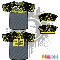 All The Way Live Designs Geometric Grunge Mens Full Dye Jerseys