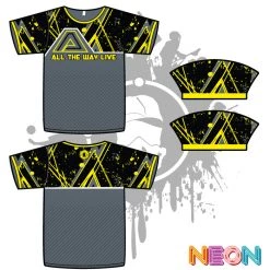 All The Way Live Designs Geometric Grunge Mens Full Dye Jerseys