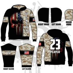 All The Way Live Designs Punishment Full Dye Hoodie