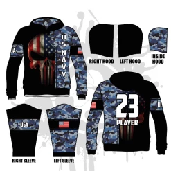 All The Way Live Designs Punishment Full Dye Hoodie