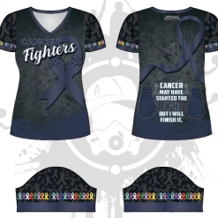 All The Way Live Designs Themes Cancer Fighters Women's Jersey
