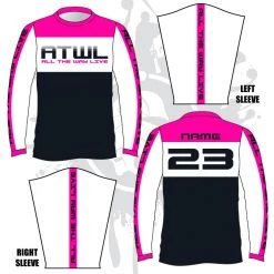 All The Way Live Designs Men Parallel Long Sleeve Jersey
