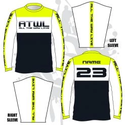 All The Way Live Designs Men Parallel Long Sleeve Jersey
