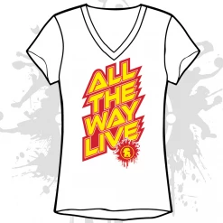 All The Way Live Designs EXTREME WOMENS WHITE SUB-DYE JERSEY