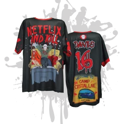 All The Way Live Designs Netflix & Kill Mens Full Dye Jersey