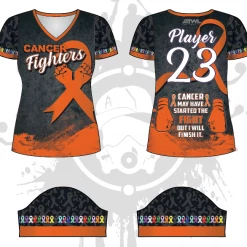 All The Way Live Designs Themes Cancer Fighters Women's Jersey