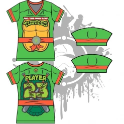 All The Way Live Designs Cowabunga Turtles Womens Full Dye Jersey