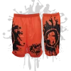ATWL Clearance Splatter Splash Mens Full Dye Shorts Orange/Black