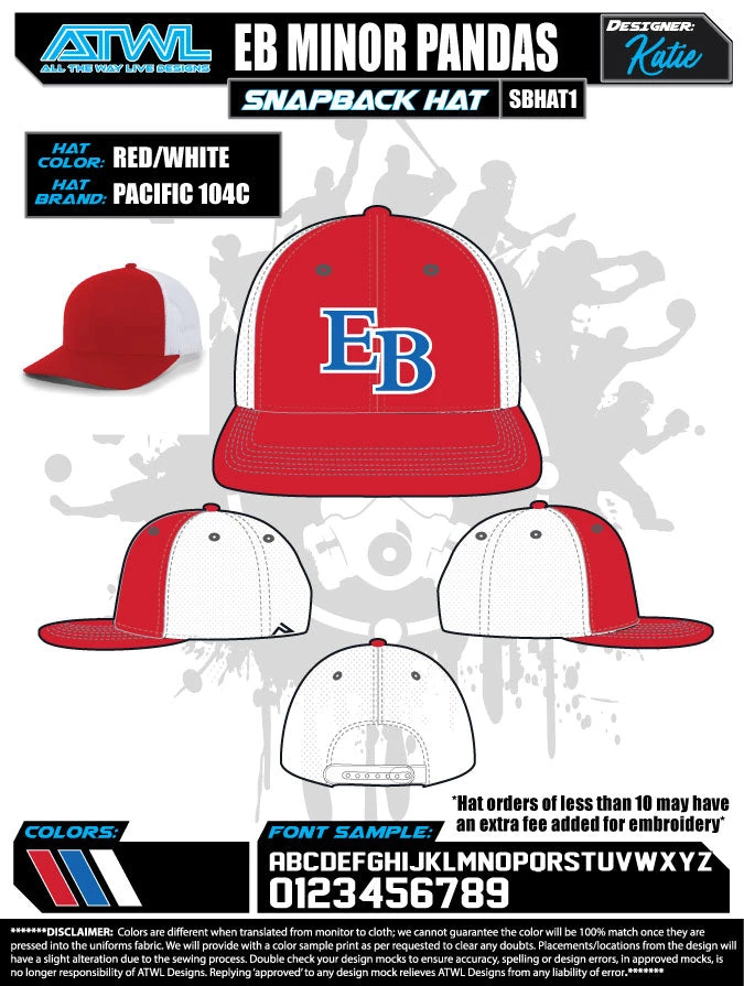 All The Way Live Designs EastBay Spring League 2021 Baseball Hat 22 All The Way Live Designs EastBay Spring League 2021 Baseball Hat