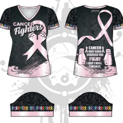 All The Way Live Designs Themes Cancer Fighters Women's Jersey