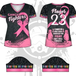 All The Way Live Designs Themes Cancer Fighters Women's Jersey