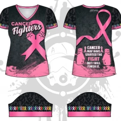All The Way Live Designs Themes Cancer Fighters Women's Jersey