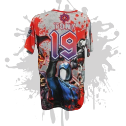 All The Way Live Designs Pure Evil 80's Villians Mens Full Dye Jersey