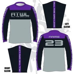 All The Way Live Designs Men Parallel Long Sleeve Jersey