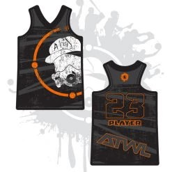 All The Way Live Designs Distressed Women's Racerback Full Dye Jersey