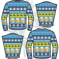 All The Way Live Designs Hardball ATWL Christmas Spirit Sweater-3 Men