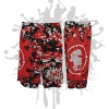 ATWL Splatter Splash Digital Camo Mens Full Dye Shorts Red/Black/White Clearance