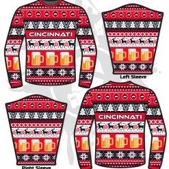 All The Way Live Designs Hardball ATWL Christmas Spirit Sweater-3 Men