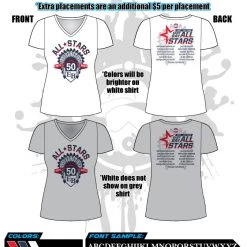 All The Way Live Designs East Bay All Stars Womens Sub Dye Roster Jerseys