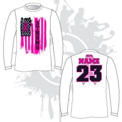 All The Way Live Designs Pink Flag Men's Sub Dye Jersey