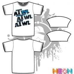 All The Way Live Designs Repeat Design Mens White Sub Dye Jersey
