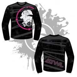 All The Way Live Designs DISTRESSED GAS MASK LONG SLEEVE Men