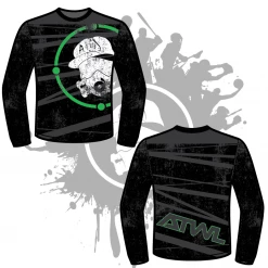 All The Way Live Designs DISTRESSED GAS MASK LONG SLEEVE Men