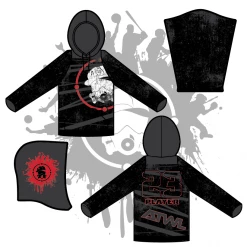 All The Way Live Designs Hoodies DISTRESSED GAS MASK HOODY