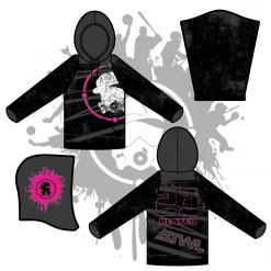 All The Way Live Designs Hoodies DISTRESSED GAS MASK HOODY