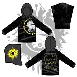 All The Way Live Designs Hoodies DISTRESSED GAS MASK HOODY