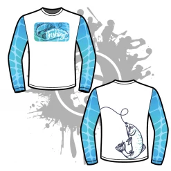 All The Way Live Designs Gone Fishing Mens Full Dye Jersey Long Sleeve
