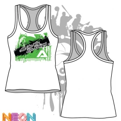 All The Way Live Designs Affliction Women's White Sub Dye Tank Top