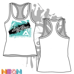 All The Way Live Designs Affliction Women's White Sub Dye Tank Top